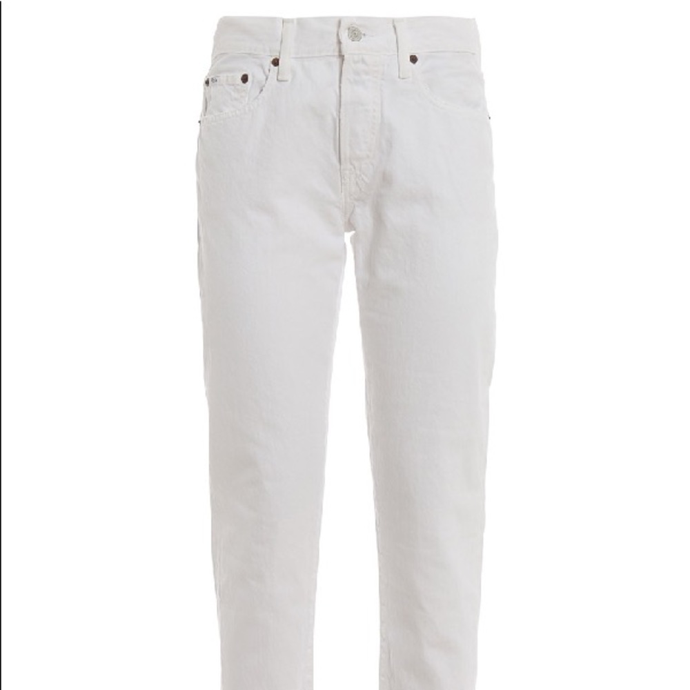 NWT RALPH LAUREN White Avery Boyfriend Jeans - Picture 7 of 8